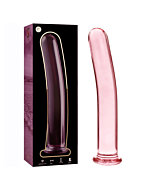 Dildo en verre Rose Nébuleuse 18,5x3 cm