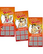 Pack Sensuel Loto 12 Cartes à Gratter Hétéro