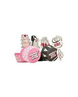 Set de moles cupcake boda - 24 uds