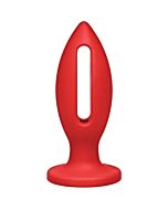 Plug luge 4 cm rojo