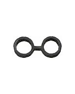 Japanese bondage - esposas de silicona grandes- negro