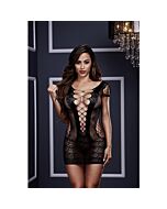 Baci robe de lingerie résille noire