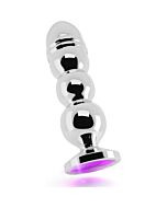 Rich anal 12,5 cm bouchon en argent avec saphir violet