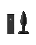 Ace large plug vibrador control remoto - negro