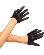 Leg avenue satin noir gants courts