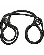 100% coton, liens - noir