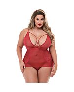 Strappy mini dress with deep v - vestido v