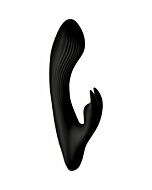 7x Vibromasseur pliable en silicone lapin - noir