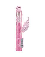 Vibrator piquez-moi et papillon bubblegum rose vers le bas