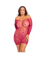 Robe en dentelle à épaules dénudées en saison ouverte