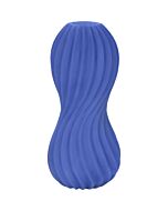 Apollo masturbador dual para hombre azul