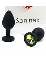 Saninex intense orgasmique anal sex bouchon de couleur noire,