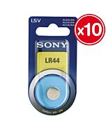 LR44 alcaline 15v sony (10 unités)