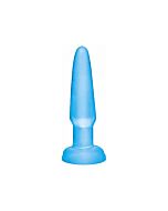 Basix Jelly mini-plug anal 9 cm bleu