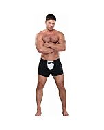 boxer Homme puissance de smoking noir