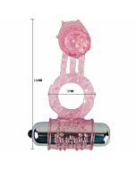 Anillo silicona con 10 ritmos color rosa