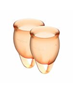 Coupe menstruelle Satisfyer Feel Confiant - Orange