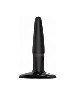 Basix mini-gelée noire plug anal 9cm
