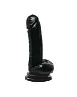 Basix aspiration gélatine pénis noir 18 cm