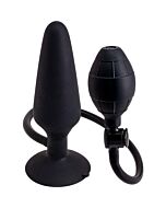 Plug anal Hinchable L - Negro