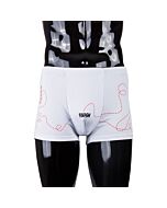 boxeurs drôles fini blanc