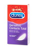 Sensible Durex contact total 12 unités - Durex