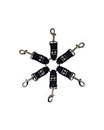 Bague avec des attelages de la peau