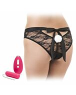 Happy rabbit panties con estimulador control remoto talla plus