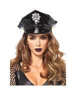 Leg avenue bonnet de police de vinyle