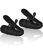 Pinces à seins avec vibrateur noir