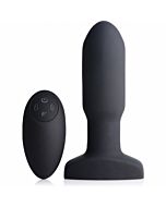 10x plug anal gonflable + silicone avec vibrateur