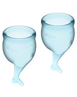 Satisfyer Feel Secure Kit Coupe Menstruelle Bleu Clair 15 + 20ml