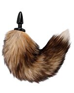 Bouche Obscure en Silicone Queue Naturelle 10cm