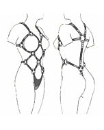 Leather bold styling woman