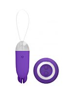 Noah dual rechargeable  bala vibradora control remoto morado