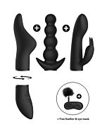 Kit Plaisir 6 Clitoris Vibrande - Negro