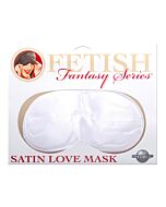 Fantasy Fetish masque de satin blanc