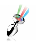 Light up - petit plug anal - argent