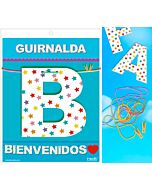 Guirnalda bienvenidos (cartulina 220gr)