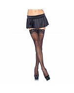 Collants Dentelle Noir Plus