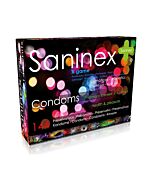 Saninex preservativos x game punteado 144 uds