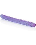 Masturbador double dong veiné superslim 44 cm