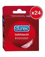 Durex sensibles 3 pièces (24 boîtes)