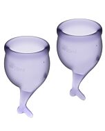 Satisfyer Feel Secure Kit Copa Menstrual Lila 15 + 20ml