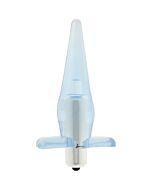 Puissance vibrateur plug anal bleu