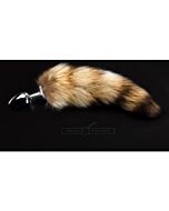 Bouchon argenté avec queue - l