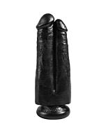 Two cocks one hole 20cm - negro