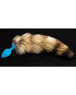 Bouchon silicone bleu avec colle - S