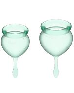 Satisfyer Feel Good Kit Copa Menstrual Verde Light 15 + 20ml