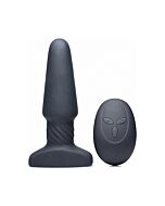 Slim r smooth plug vibrador con control remoto - negro